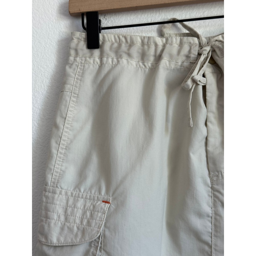 VTG Columbia Cargo Mini Skirt Beige Nylon Granolacore Hiking Utility Gorpcore S - Picture 3 of 9